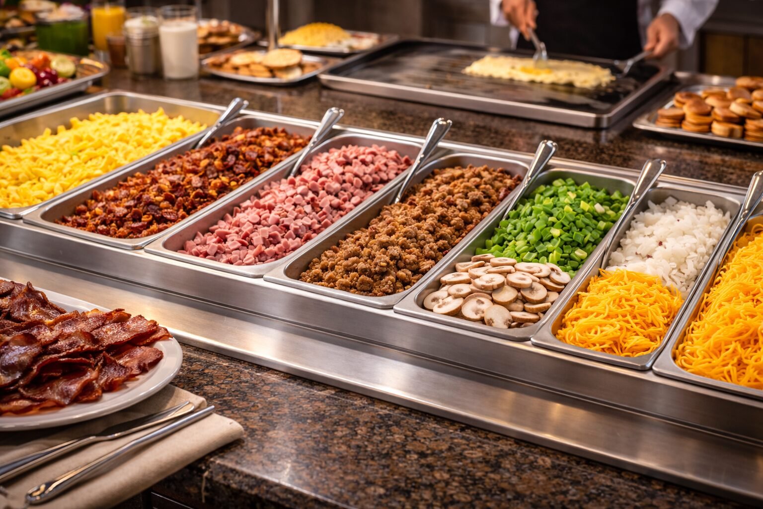 Updated Golden Corral Breakfast Menu in 2026 1 breakfast buffet omelet station
