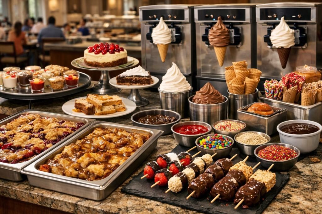 Updated Golden Corral Breakfast Menu in 2026 4 breakfast buffet desserts
