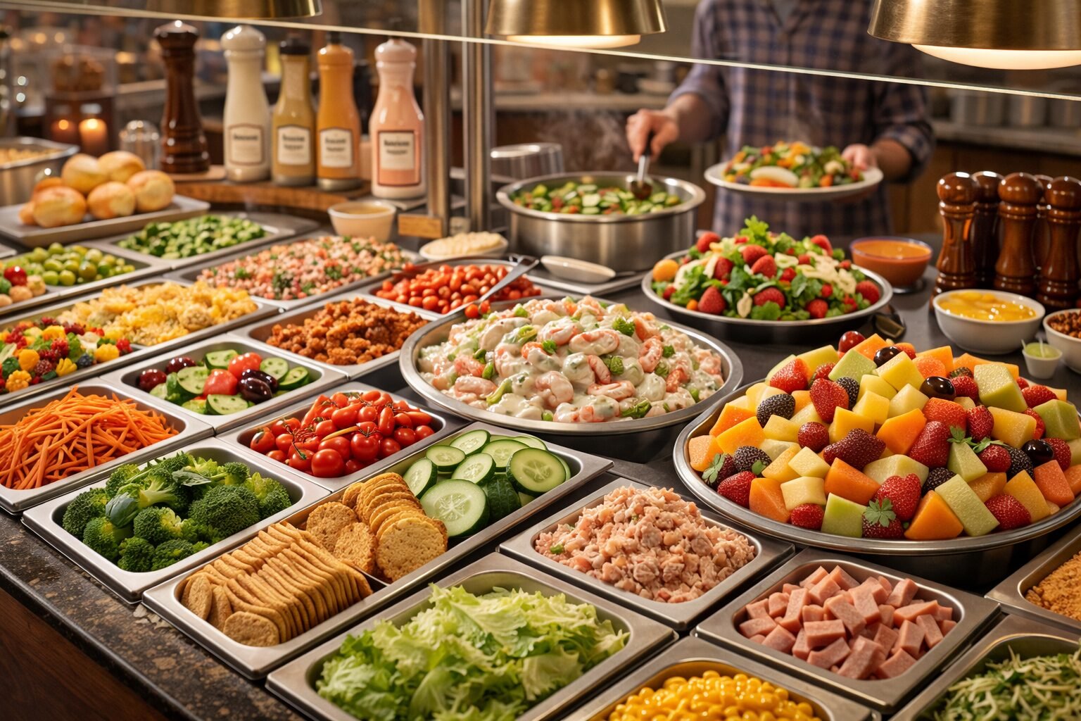 Updated Golden Corral Lunch Menu in 2026 3 golden corral buffet Salad Bar + Dressings