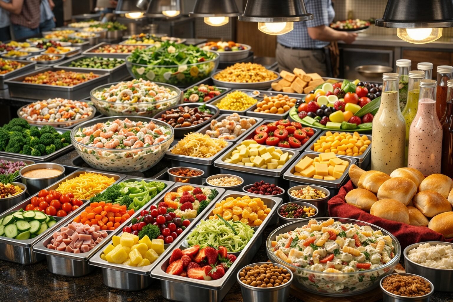 updated Golden Corral Dinner Menu in 2026 3 golden corral Salad Bar + Dressings dinner buffet