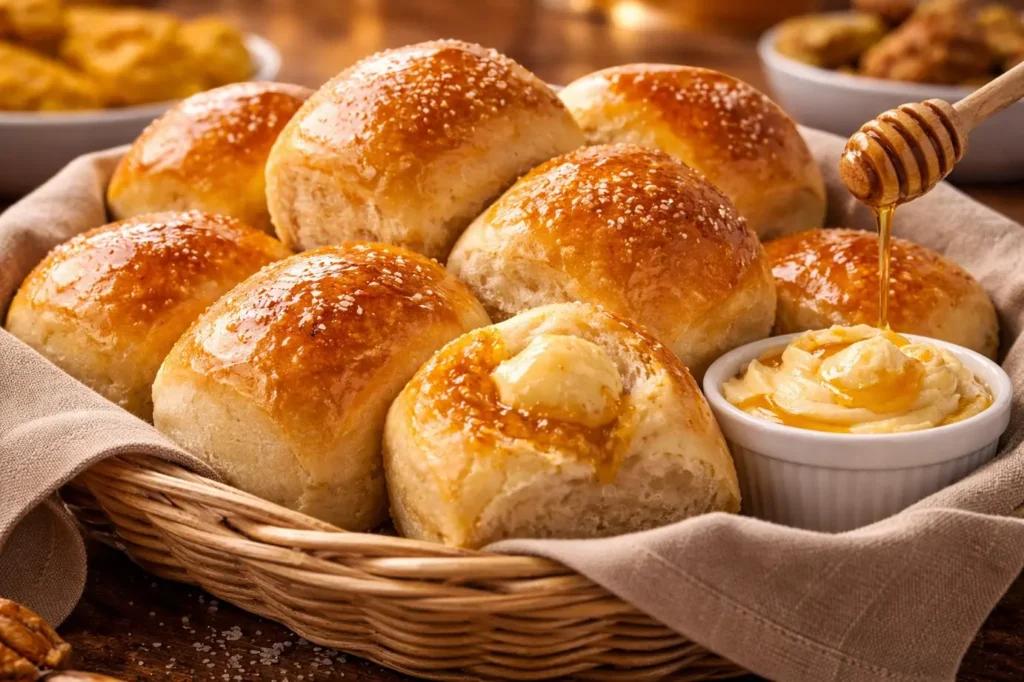 Top 10 Favorite Dishes at Golden Corral Buffet You Must Try 8 Yeast-Rolls-with-Honey-Butter-golden-corral-1