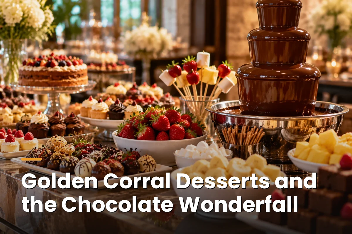 Golden Corral Desserts and the Chocolate Wonderfall 2 golden corral desserts chocolate fountain